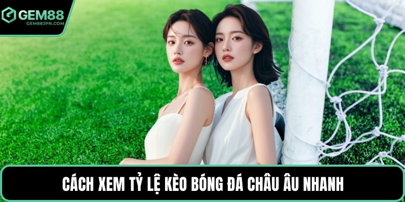 Cách xem tỷ lệ kèo bóng đá châu Âu nhanh