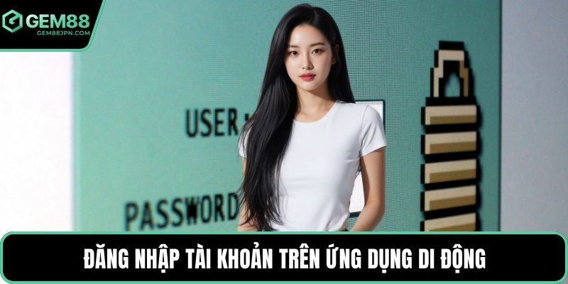 Đăng nhập tài khoản trên ứng dụng di động