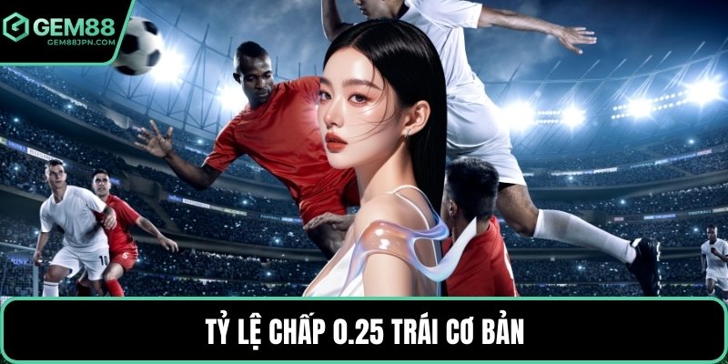 Tỷ lệ chấp 0.25 trái cơ bản